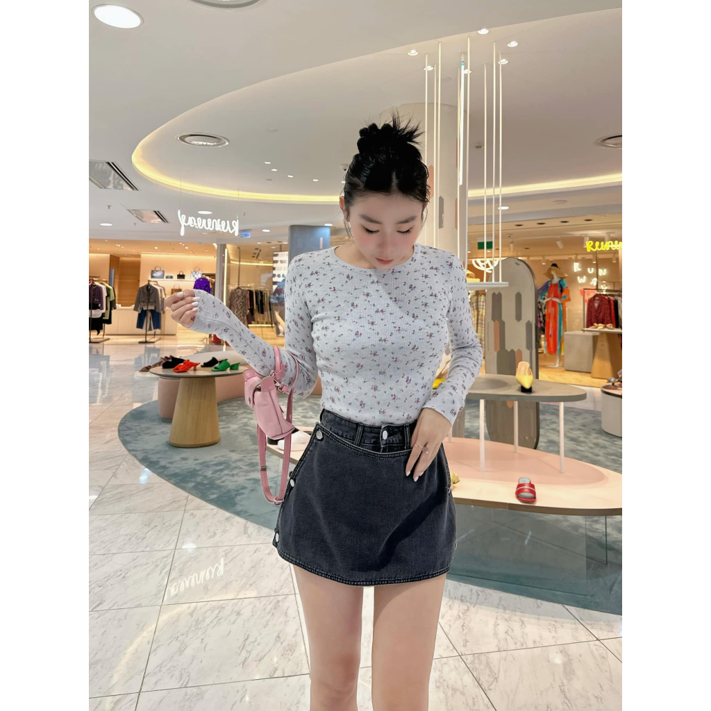 Áo tay dài hoa nhí