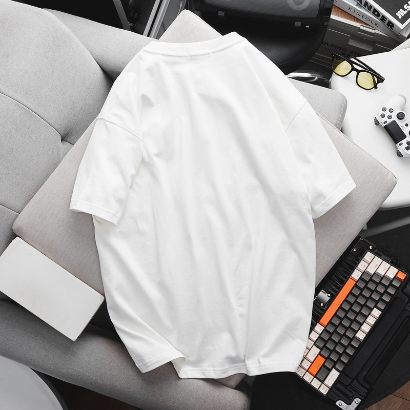 Áo Thun Nam Cổ Tròn Tay Ngắn Vải Cotton In Chữ Ceklht Market AO.127