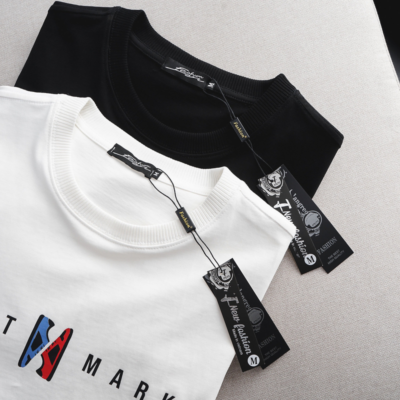 Áo Thun Nam Cổ Tròn Tay Ngắn Vải Cotton In Chữ Ceklht Market AO.127