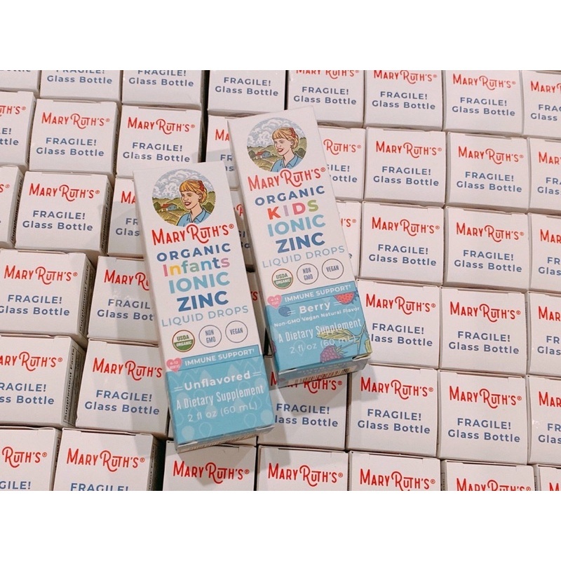 Kẽm lỏng hữu cơ Mary Ruth's Kids Ionic Zinc Liquid Drops, 4-13y