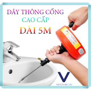Dây thông cống cao cấp 5m - dây lò xo đa năng