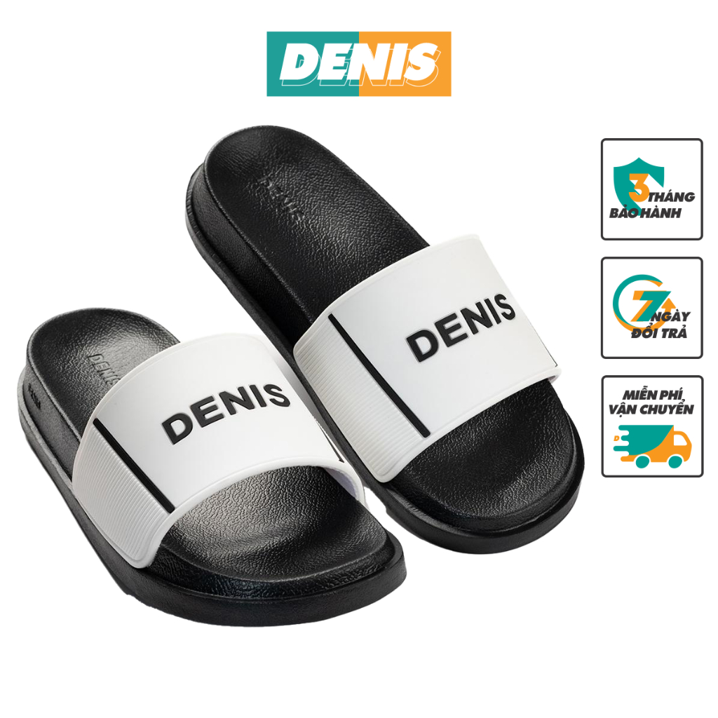 Dép quai ngang chất liệu PVC êm nhẹ KA01 Màu trắng Cá Tính Mùa hè