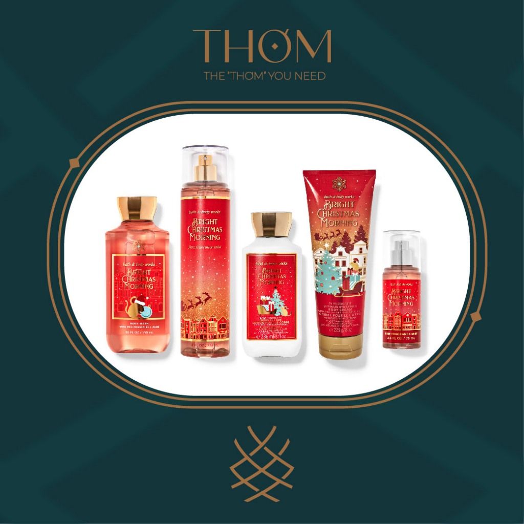 BRIGHT CHRISTMAS MORNING | Sản Phẩm Tắm Dưỡng Xịt Thơm Toàn Thân Bath & Body Works
