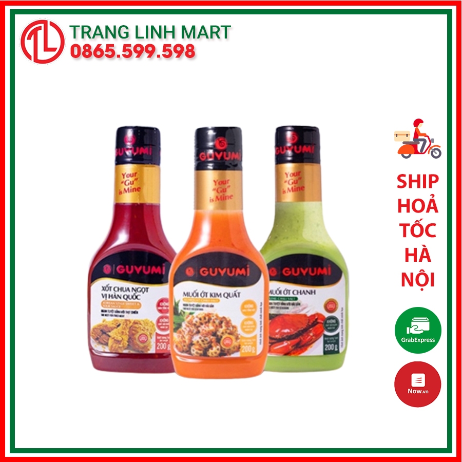 Xốt chấm muối ớt kim quất / chua ngọt / muối ớt chanh /vị cay hàn quốc GUYUMI chai 200g