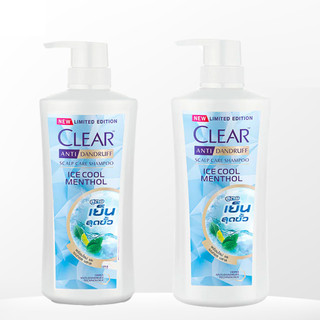 Combo 2 chai Dầu gội Clear bạc hà Thái Lan 400ml/chai
