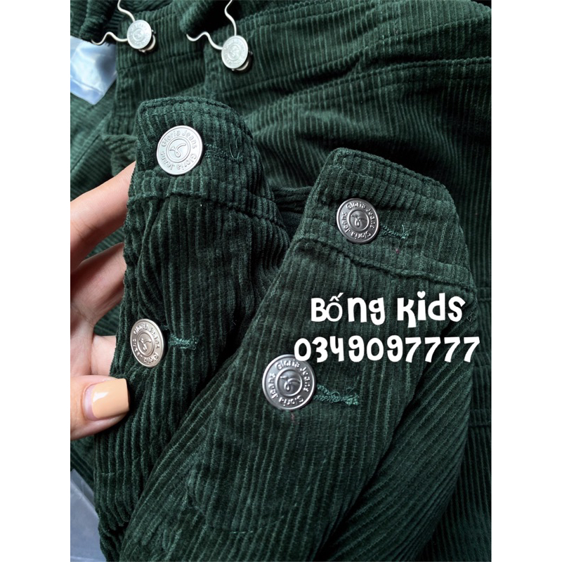 Yếm Váy Nữ & Bé Gái Nhung Tăm GÊ