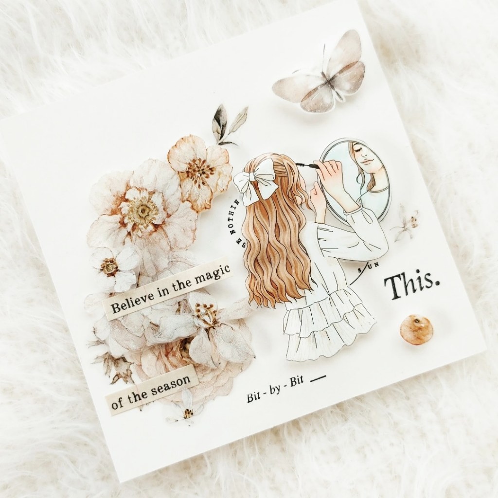 Băng keo PET tape trái cam chiết chu kì 100cm Freckles Tea Vol3 | meohime198