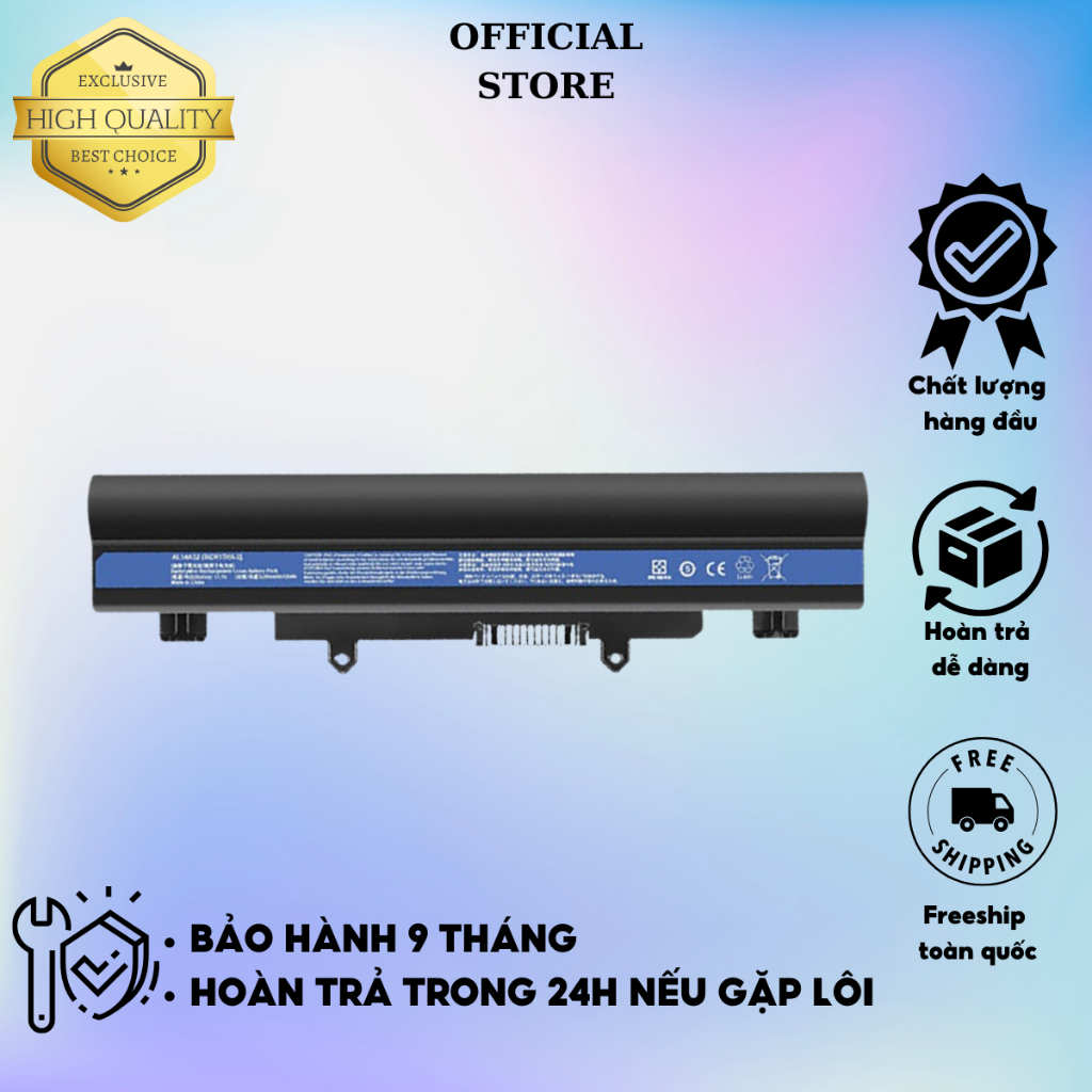 PIN ACER E5-471  - 4 CELL NHỎ TƯƠNG THÍCH:Aspire E1-571, E5-411, E5-421, E5-471, E5-472, E5-511, E5-531, E5-551