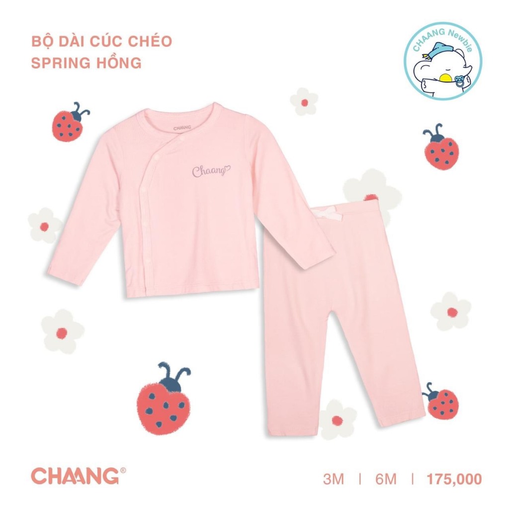CHAANG - Bộ sơ sinh newbie chaang cho bé trai bé gái size 0-6M