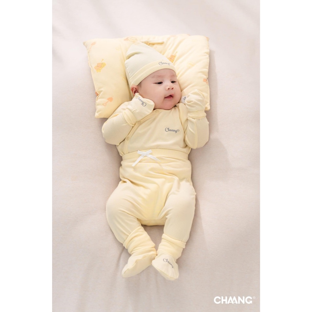 CHAANG - Bộ sơ sinh newbie chaang cho bé trai bé gái size 0-6M