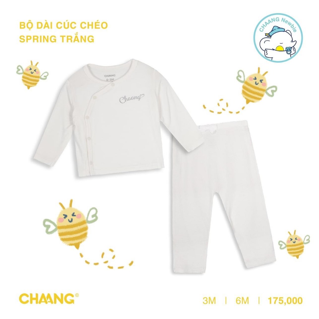 CHAANG - Bộ sơ sinh newbie chaang cho bé trai bé gái size 0-6M