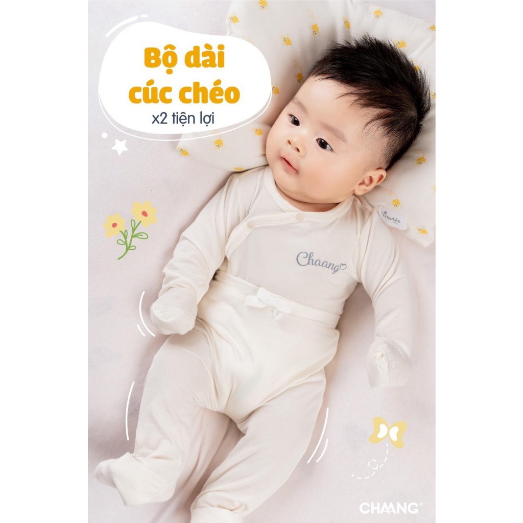 CHAANG - Bộ sơ sinh newbie chaang cho bé trai bé gái size 0-6M