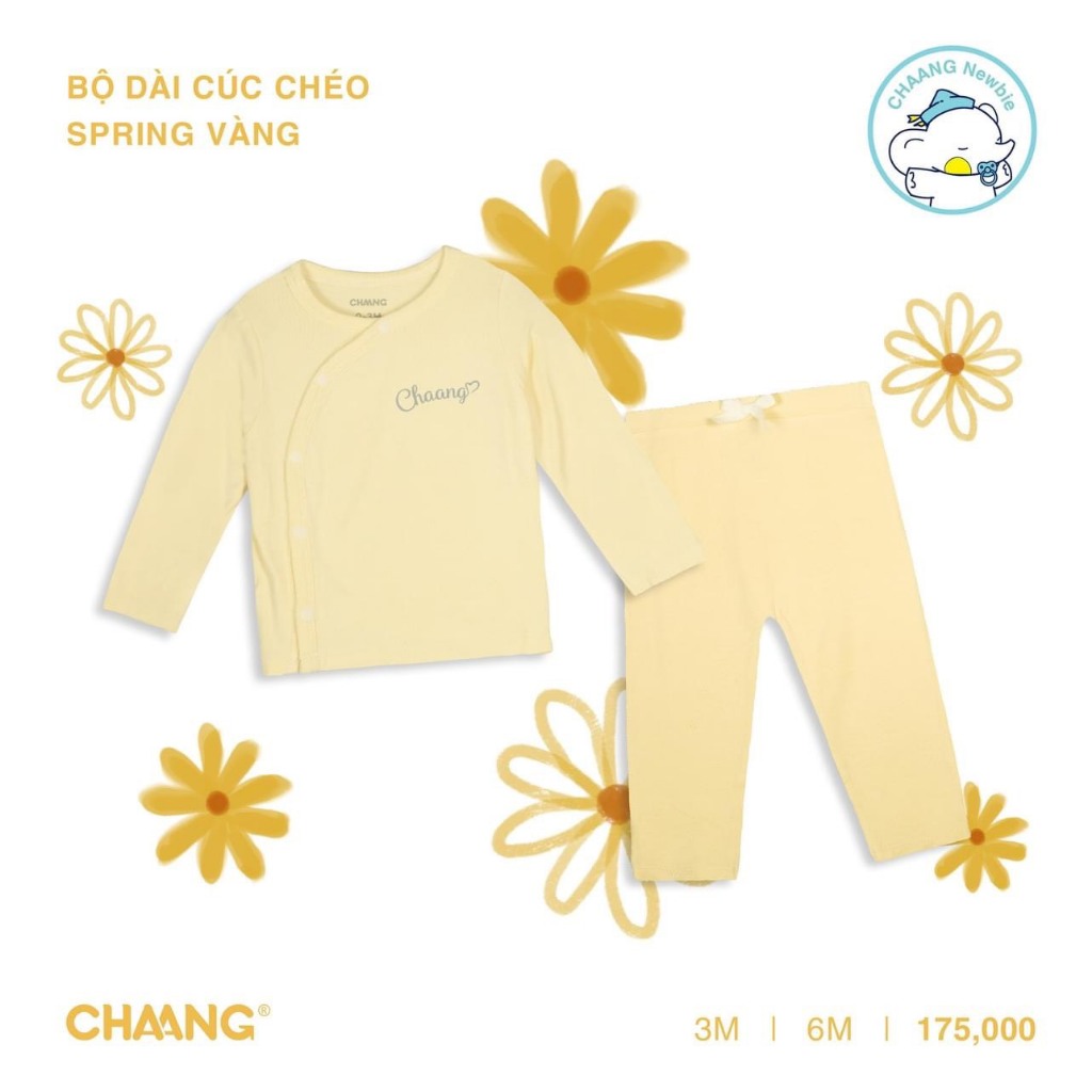 CHAANG - Bộ sơ sinh newbie chaang cho bé trai bé gái size 0-6M