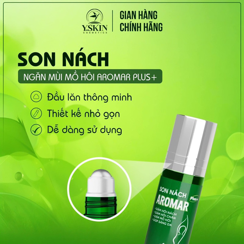 Son Nách AROMAR YSKIN Giúp Giảm Mùi Hôi Nách,Hôi chân,Hôi Tay Hiệu Quả 5ml