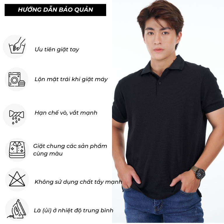 Áo thun polo nam CATSA chất liệu thun cotton xốp cao cấp mềm mại thoáng mát ATP328