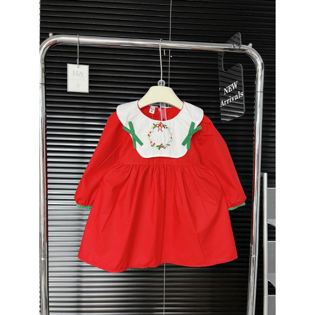 Váy noel - đầm babydoll đỏ cho bé xinh của mẹ