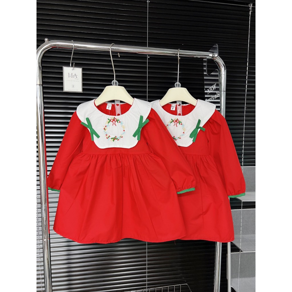 Váy noel - đầm babydoll đỏ cho bé xinh của mẹ