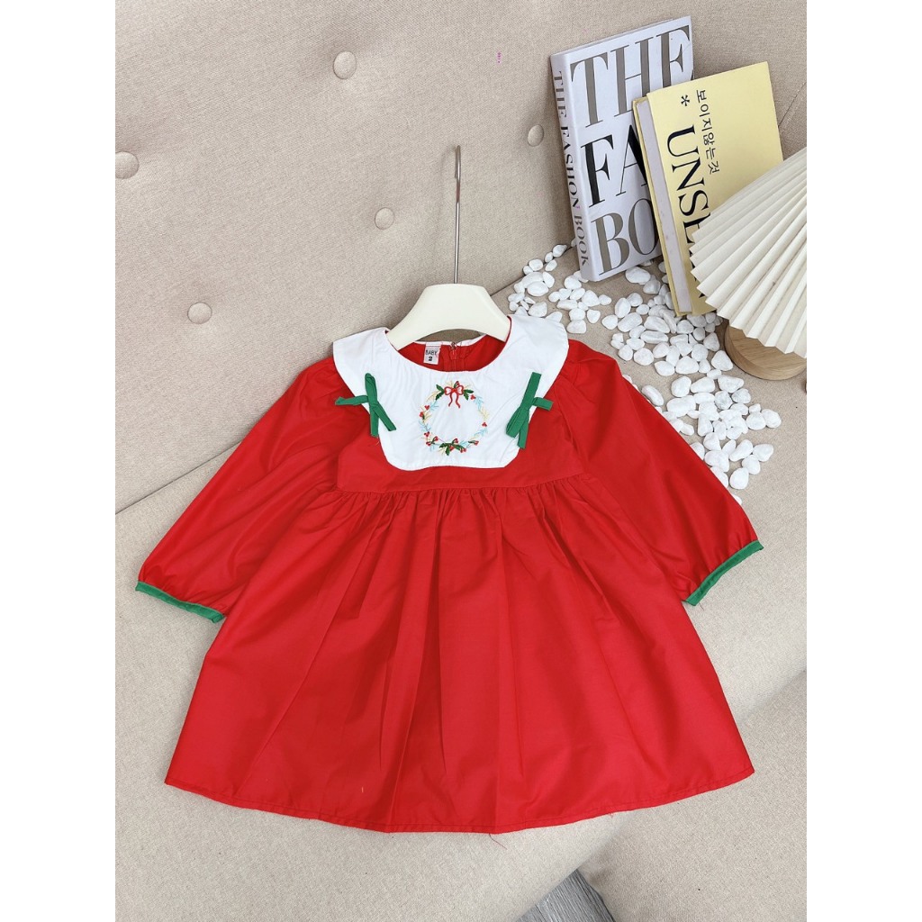 Váy noel - đầm babydoll đỏ cho bé xinh của mẹ