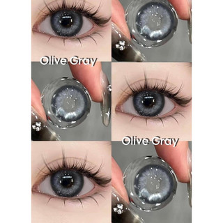 Lens xám tây douyin - olive gray - giãn tròng
