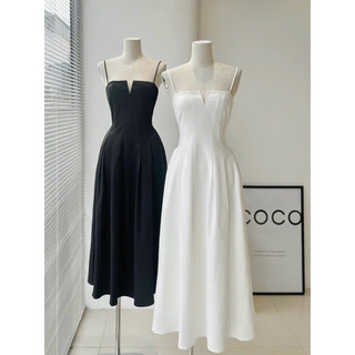 Đầm 2 dây maxi form dài xoè phồng cực hot