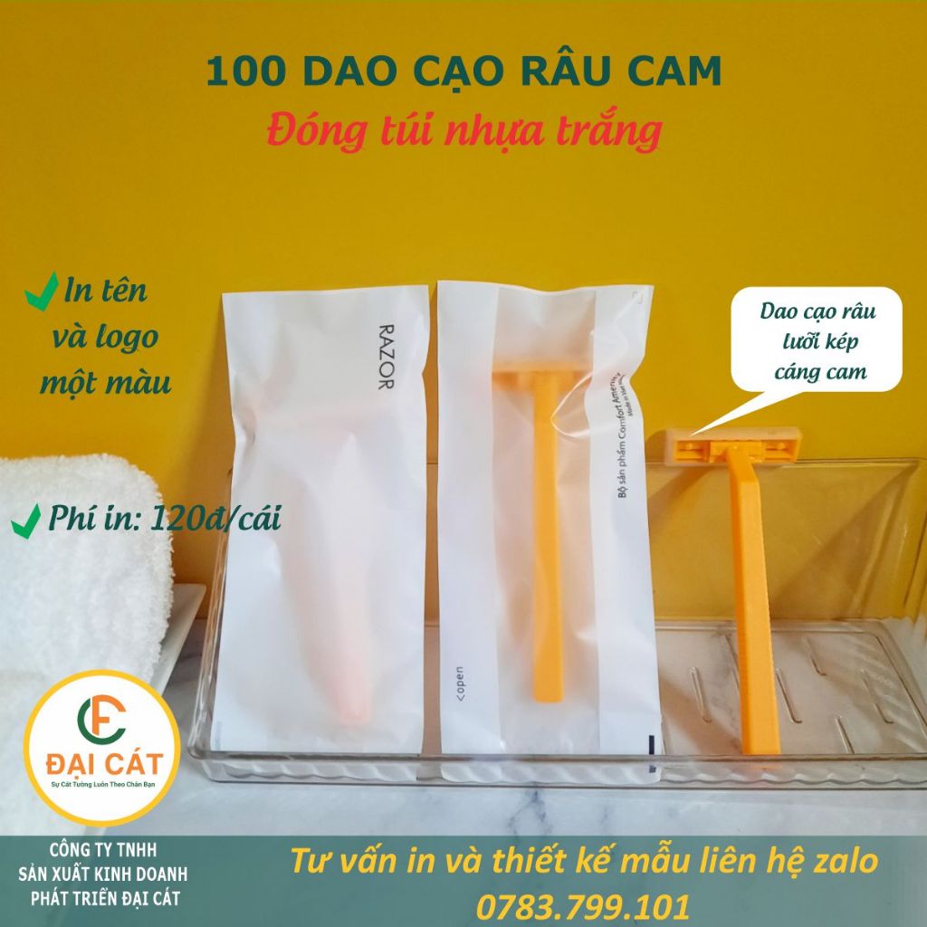 100 Dao cạo râu dùng cho nhà nghỉ, khách sạn