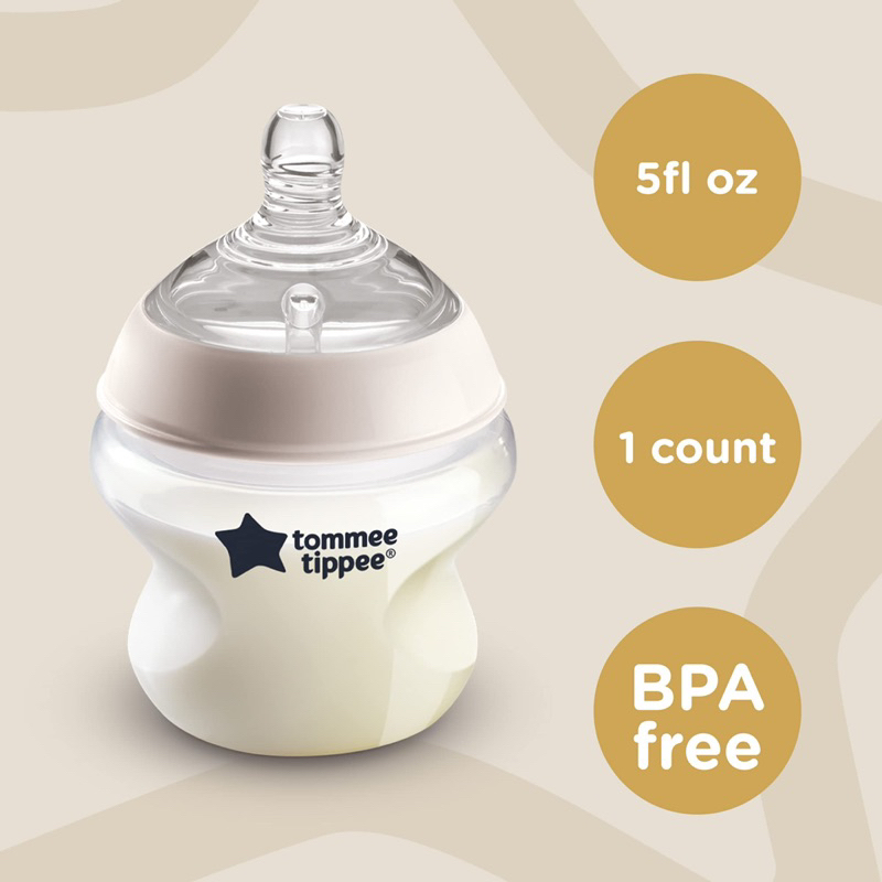 Set bình sữa Tommee Tippee 150ml + ti giả 0-6m