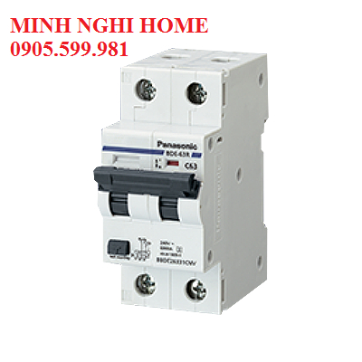 Aptomat chống giật, chống rò, bảo vệ quá tải DIN RCBO 50A, 63A PANASONIC