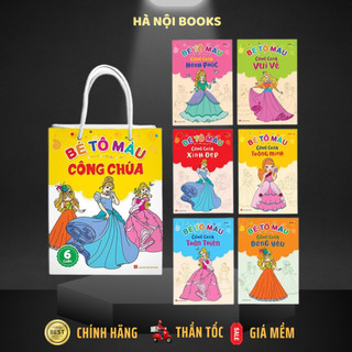 Sách: túi bé tô màu công chúa - minh long