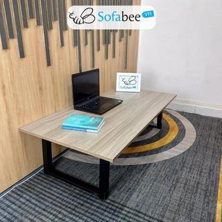 Bàn làm việc ngồi bệt chân u sofabe sb-bbcut - chân sắt gấp gọn, màu đen được sơn tĩnh điện - bàn dài 80 - 100 120 cm.