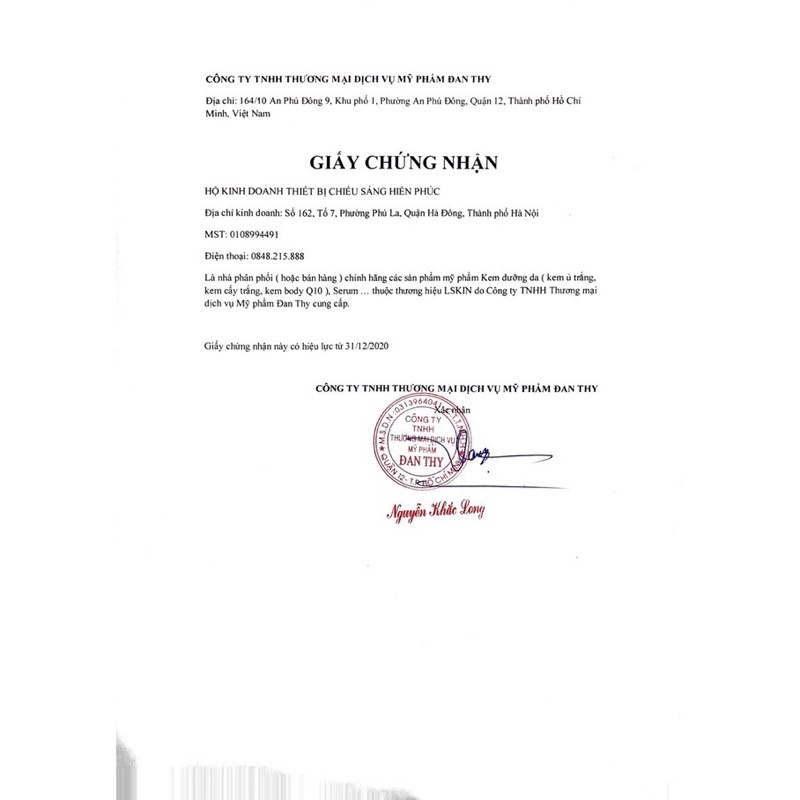 Kem chống nắng Sun Cream Lskin Đan Thy