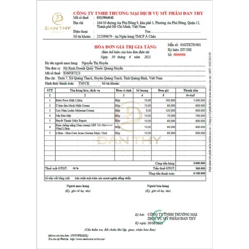 Kem chống nắng Sun Cream Lskin Đan Thy