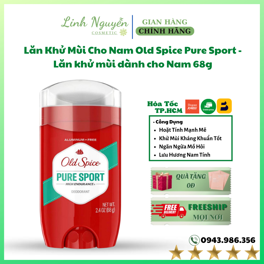 Lăn Khử Mùi Cho Nam Old Spice Pure Sport - Lăn khử mùi dành cho Nam 68g