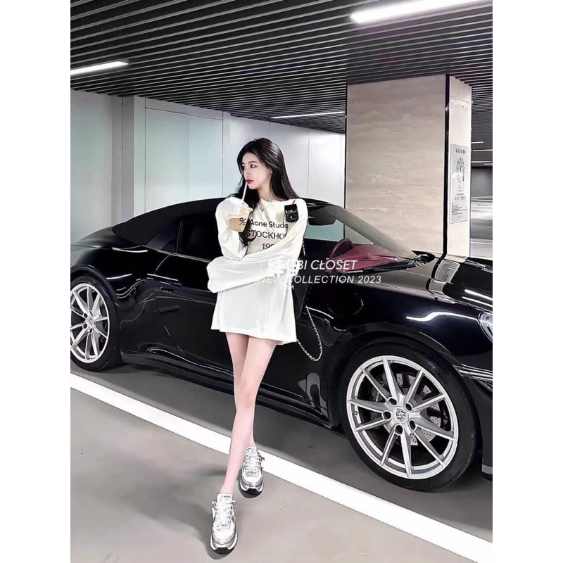 Áo thun giấy dài tay STOCK dáng suông COA669