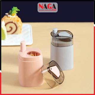 Hộp tăm lúa mạch tự động bật thông minh, Lọ đựng tăm xỉa răng tự động