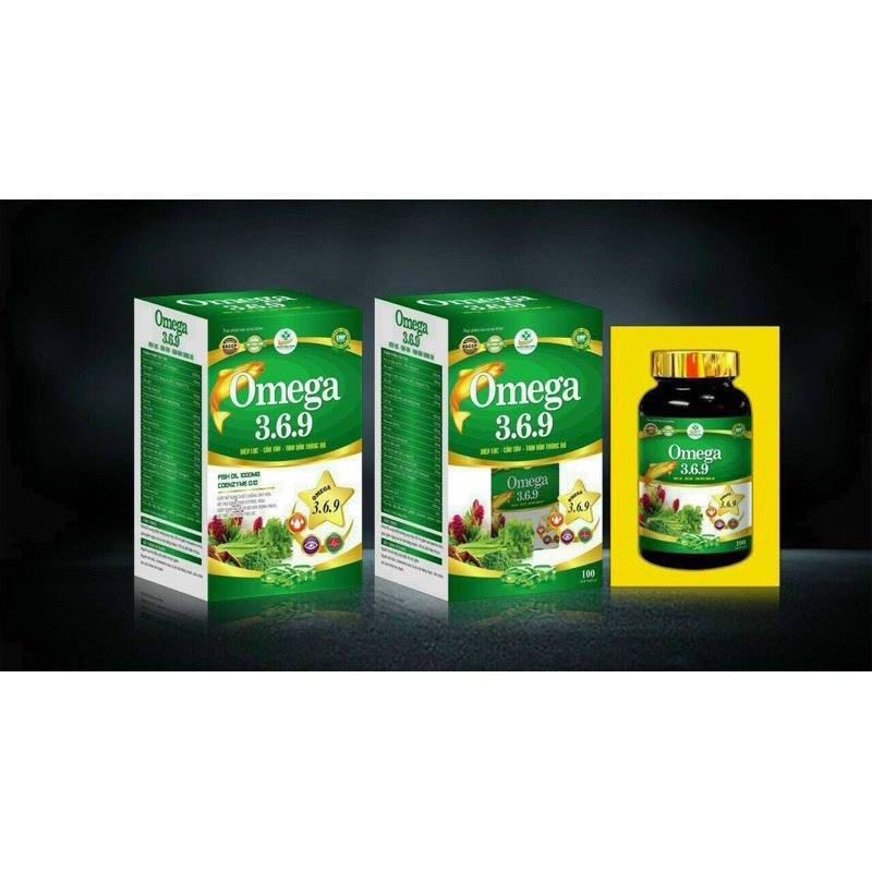 Viên sáng mắt OMEGA 3 6 9 Diệp Lục Cần Tây Tinh dầu thông đỏ Dầu gấc  tinh dầu hoa anh thảo Omega 369 óc chó hộp 100viên