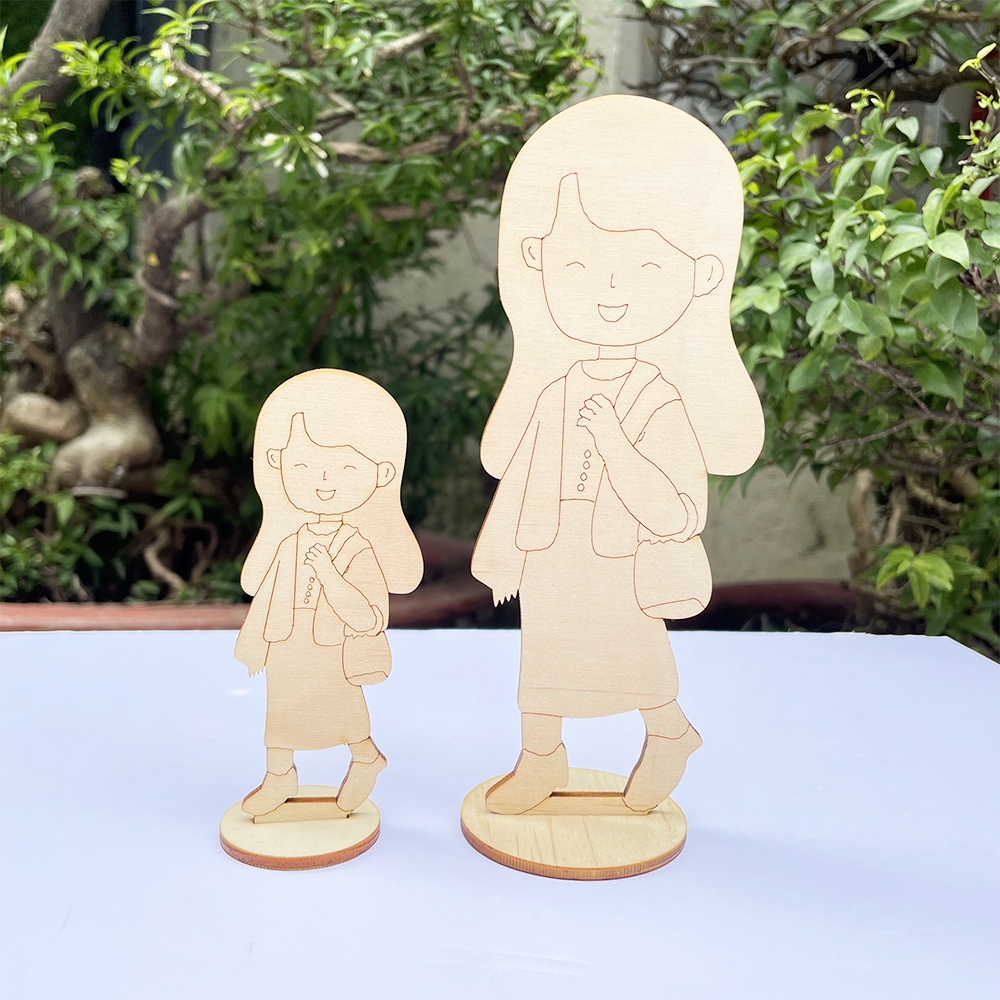 🎁 Bộ Tô Màu Thời Trang Trẻ Em - Tô Màu Gỗ Sáng Tạo Cùng Bé, tặng kèm sticker thời trang