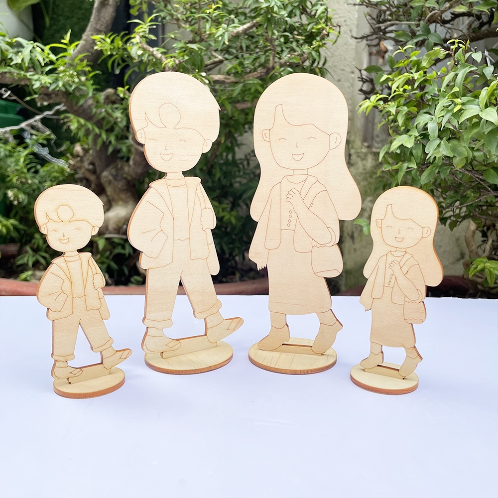 🎁 Bộ Tô Màu Thời Trang Trẻ Em - Tô Màu Gỗ Sáng Tạo Cùng Bé, tặng kèm sticker thời trang