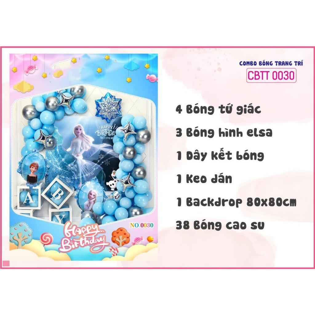 COMBO TRANG TRÍ BÉ TRAI BÉ GÁI