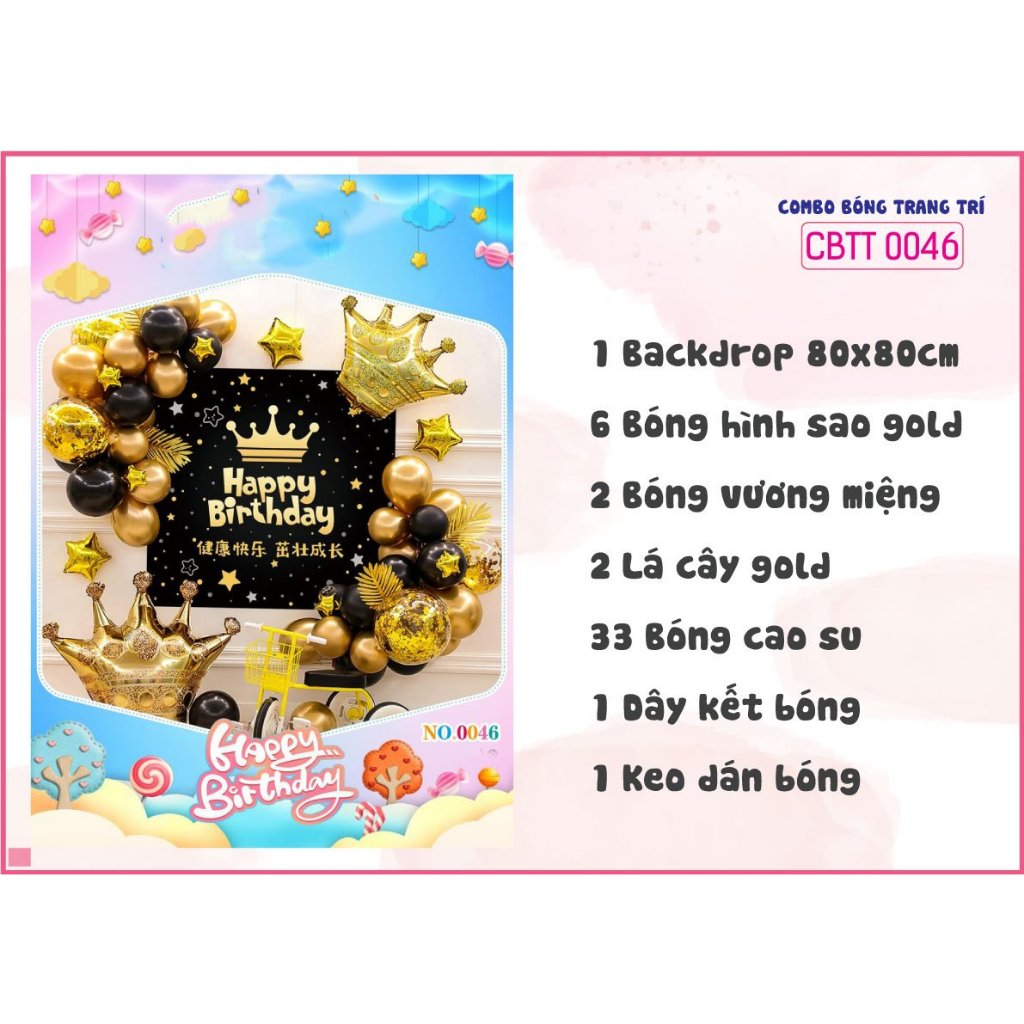 COMBO TRANG TRÍ BÉ TRAI BÉ GÁI