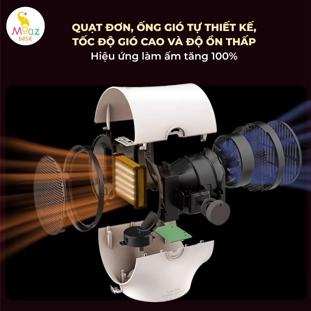 Máy sưởi đa năng Moaz BéBé MB076