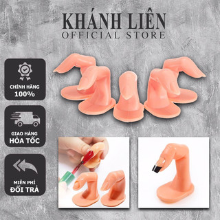 Ngón tay giả tập làm mẫu nail- ngón tay nhựa học dũa, sơn, design mẫu nail chuyên nghiệp