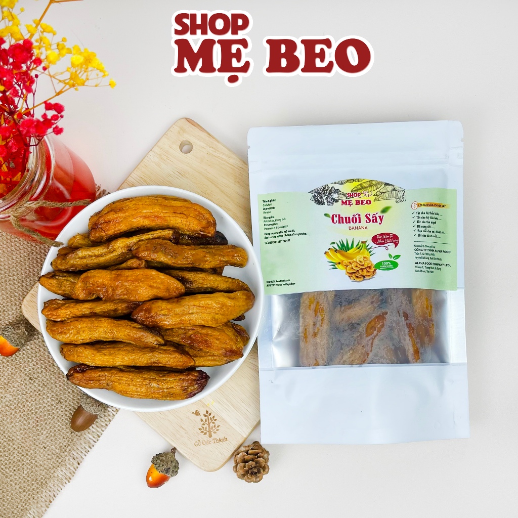 Chuối Sấy Dẻo Không Đường Shop Mẹ Beo