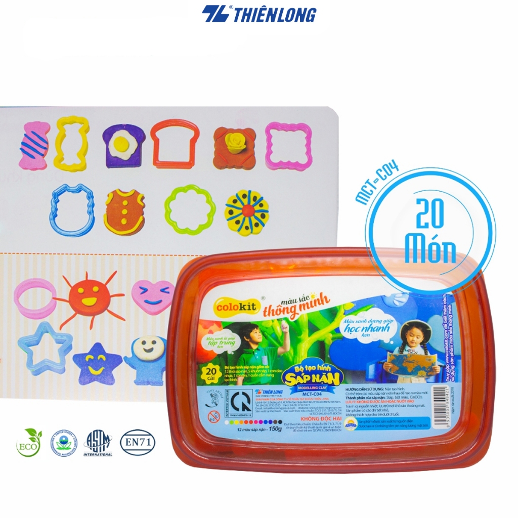 Bộ tạo hình sáp nặn Colokit MCT-C04