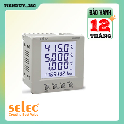 MFM383A / MFM383A-C 96x96 Đồng hồ đo đa chức năng Selec hiển thị LCD 3 số có đèn nền