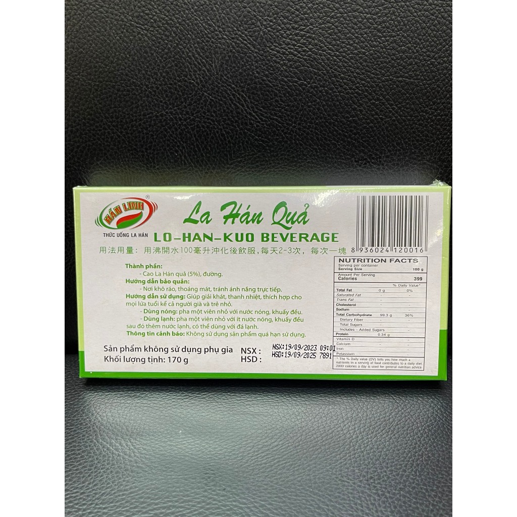 LA HÁN QUẢ HÒA TAN 12 Viên