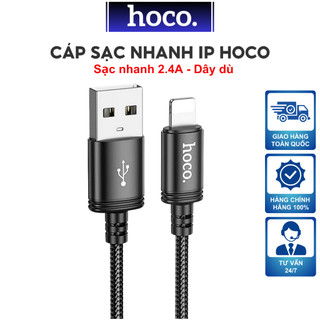 Cáp sạc Micro Hoco 2.4A , dây bọc dù , sạc nhanh cho Smartphone