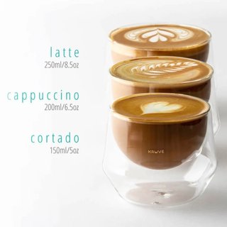 Bộ 2 ly thủy tinh kruve imagine latte