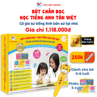Bút chấm đọc - Học tiếng Anh Tân Việt - Bộ sách học tiếng Anh cho trẻ - Phiên bản 5 cuốn