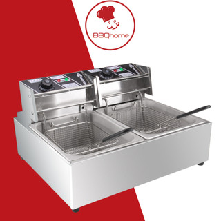 Bếp chiên nhúng 12L , bếp chiên nhúng điện đôi 5000W