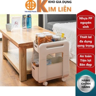 Kệ trượt đa năng 2 tầng HOKORI nhựa VIỆT NHẬT cao cấp - Đựng gia vị, bánh kẹo, mỹ phẩm, sách báo, đồ văn phòng - 5588